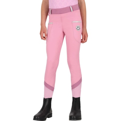 QHP Legíny jezdecké Rosalynn s gripem dětské cheery pink – Zboží Dáma