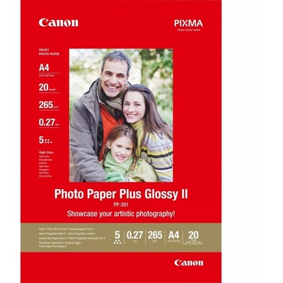 Canon Хартия, Canon Plus Glossy II PP-201, A4, 20 sheets (2311B019BB)