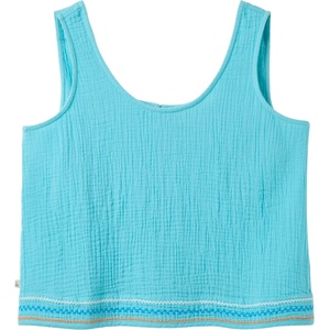 Passenger Дамски топ Passenger Women's Waveney Top - Retro Blue - размер XS (916-6061-0111)