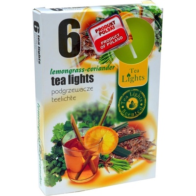 Admit Tea Lights Lemongrass-Coriander 6 ks