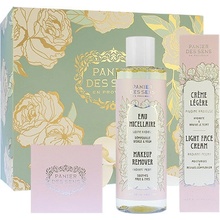 Panier Des Sens Radiant Peony ľahký krém na tvár 40 ml + výživný krém na tvár 50 ml + micelárna voda 200 ml darčeková sada