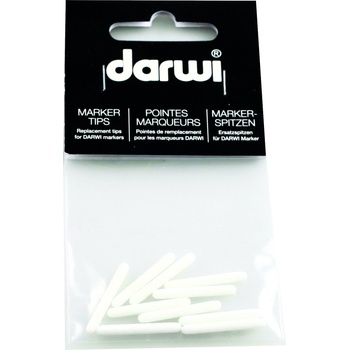 Darwi Replacement Tips For Acryl Opak Съвети за подмяна 3 mm White 10 бр (DA0220010002C)