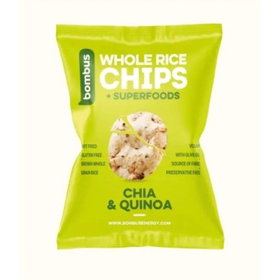 Chipsy rýžové Bombus chia+quinoa celozrnné 60 g