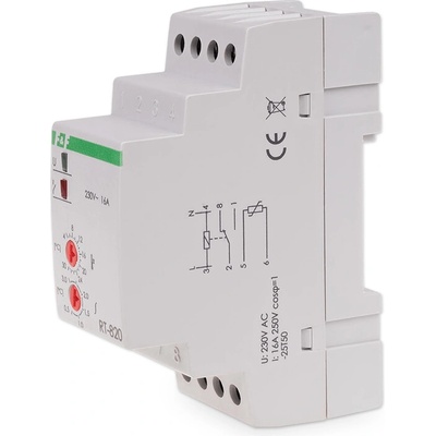 RT-820 - Mechanický priemyselný termostat, 230V, 16A, 4-30°C