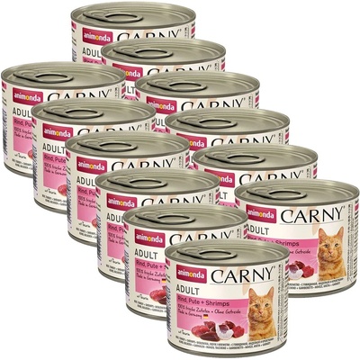 Animonda Carny Adult - Говеждо и пуйка с скариди 12 x 200 г
