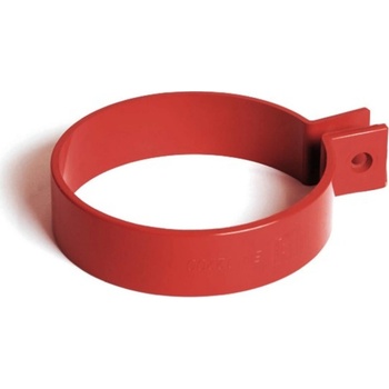 Bryza PVC Upínací krúžok na potrubie 63 mm červený