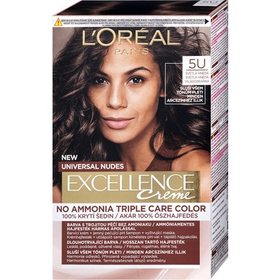 L´Oréal Excellence Universal Nudes 5U Světle hnědá 48 ml