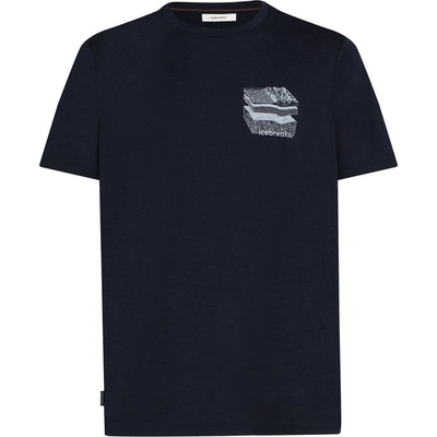 Icebreaker Men Merino 150 Tech Lite SS Tee Evolving Layers Размер: L / Цвят: тъмно син