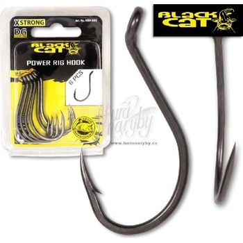 Black Cat Power Rig Hook DG coating vel.7 6 ks