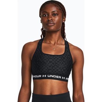 Under Armour Фитнес сутиен Under Armour Crossback Mid Print black/castlerock/white