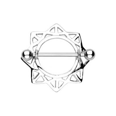 Šperky4U piercing do bradavky se štítem BR01004