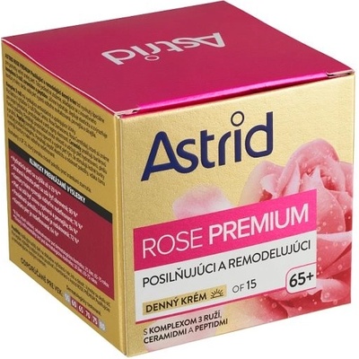 Astrid Rose Premium denný krém posilňujúci a remodelujúci 65+ 50 ml