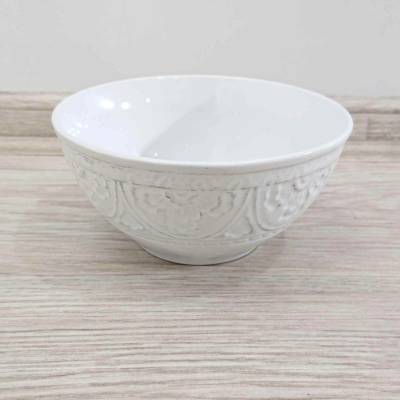 Clayre & Eef Béžová miska s ornamentem Olen 16 x 7 cm