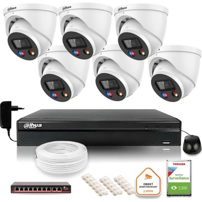 Dahua 6 kamier IPC HDW3549H AS PV 0280B S5 DVR