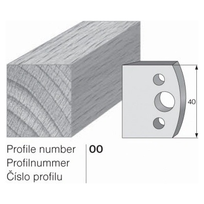 IGM profil 000 - pár omezovačů 40x4mm SP