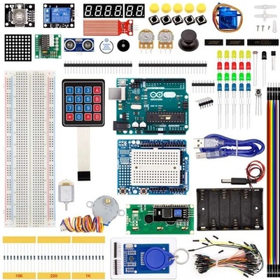 KUONGSHUN ELECTRONICS Vylepšená súprava s modulom Arduino UNO R3 v plastovej krabici