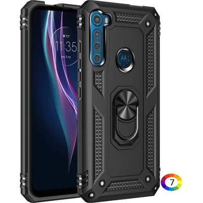 Motorola Moto One Fusion Plus Удароустойчив Ring Holder Калъф и Протектор