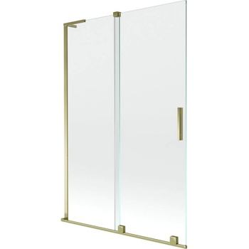 Mexen Velar L параван за вана с 2 плъзгащи се крила 120 x 150 см, прозрачен, златен - 896-120-003-01-50 (896-120-003-01-50)