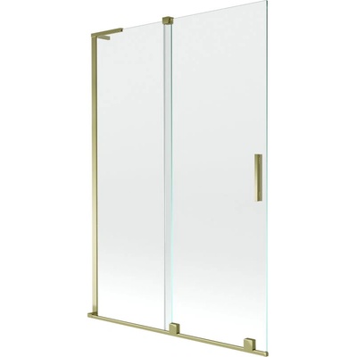 Mexen Velar L параван за вана с 2 плъзгащи се крила 120 x 150 см, прозрачен, златен - 896-120-003-01-50 (896-120-003-01-50)