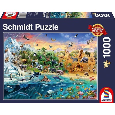 Schmidt The world of animals 1000 dielov