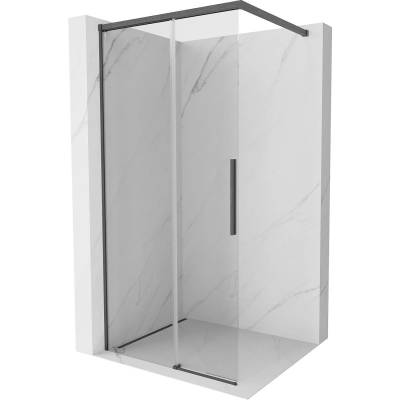 Mexen Rox душ преграда Walk-in 105 x 200 см, прозрачен 8 мм, четка сив цвят (8C2-105-003-66-00)