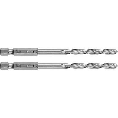 GRAPHITE Шестостенни свредла за метал 5, 0 mm, 2 бр. 54T709 (54T709)