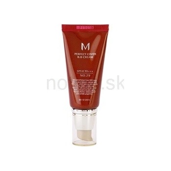 Missha M Perfect Cover BB krém 29 Caramel Beige SPF42 PA+++ 50 ml