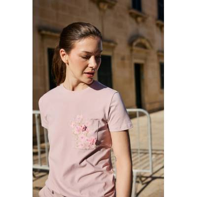Moodo Тениска с джоб розова Moodo Moodo | Rozov | ЖЕНИ | XXL