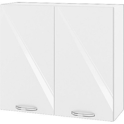 ИРИМ Горен кухненски шкаф Сити БФ-Бяло гланц-05-4 80 см