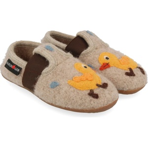 Haflinger Детски пантофи Haflinger Kid's Everest Quak Quak Slippers - Paper Melange - размер 33 (EU) (702-6025-0321)