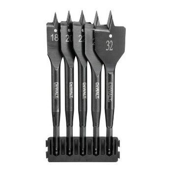 DeWalt Držák bitů + ploché vrtáky do dřeva Extreme, 5 ks DT70832