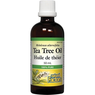 Natural Factors Tea Tree Oil/ Чаено дърво (масло) x 50 ml / 50 дози Natural Factors (4350 NF)