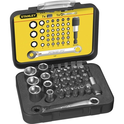 Stanley 1/4" 39 dielna sada bitov a hlavíc 1-13-907