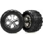 Traxxas колело 2.8", All-Star сребърен диск, 19mm, гума Talon (чифт)