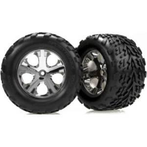 Traxxas колело 2.8", All-Star сребърен диск, 19mm, гума Talon (чифт)