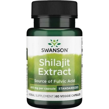 Swanson Shilajit Extract, 400 mg, 60 капсули, Swanson (SWH205)