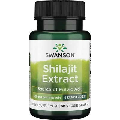 Swanson Shilajit Extract, 400 mg, 60 капсули, Swanson (SWH205)