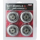 Sestava čirých PU koleček 70x24 + ložiska ABEC7 NILS Extreme