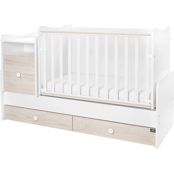 Lorelli Трансформиращо се детско легло Lorelli - Trend Plus, бяло и светъл дъб (10150590045P)