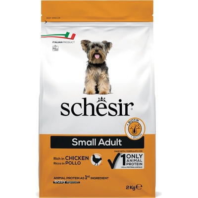 Schesir Dog Small Adult Kuracie s ryžou 2 kg