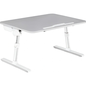 Image 1 of Lumi Регулируема сгъваема масичка за лаптоп с чекмедже Lumi LPD04-2, 60 х 45 см, Сива/Бяла (LPD04-2)