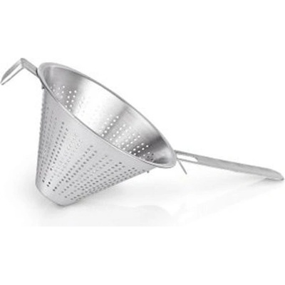 Cedník špičák nerezový průměr 23 cm, otvory 2 mm, stříbrný 100028383