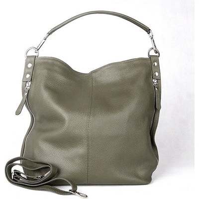 Vera Pelle kožená i crossbody 7733 tmavězelená
