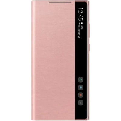 Samsung Clear View Cover EF-ZN980CAEGEU - оригинален кейс, през който виждате информация от дисплея за Samsung Galaxy Note 20 (розов)
