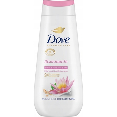 Dove Riso e loto Illuminante sprchový gél 225 ml