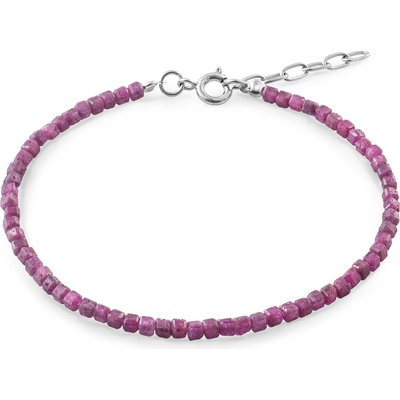 AGAIN Jewelry Minerální náramek z rubínu AJKNR014