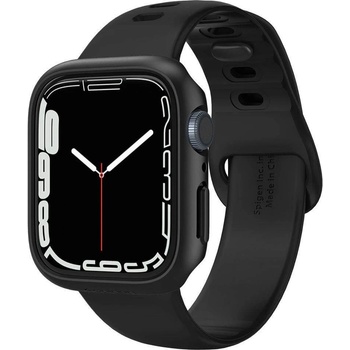 Spigen Качествен твърд кейс за Apple Watch 7 45мм, Apple Watch 8 45мм - Spigen Thin Fit Case (черен) (ACS04174)