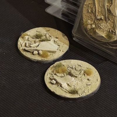 Podstavce Arid Steppe kulaté 60mm nabarvené 2 ks