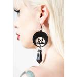 KILLSTAR обеци KILLSTAR - Crescent Charm - Черен - KSRA005195