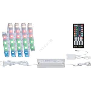 Paulmann 70627 - LED RGB/18W Димируема лента MAXLED 1, 5m 230V+дистанционно управление (W4711)